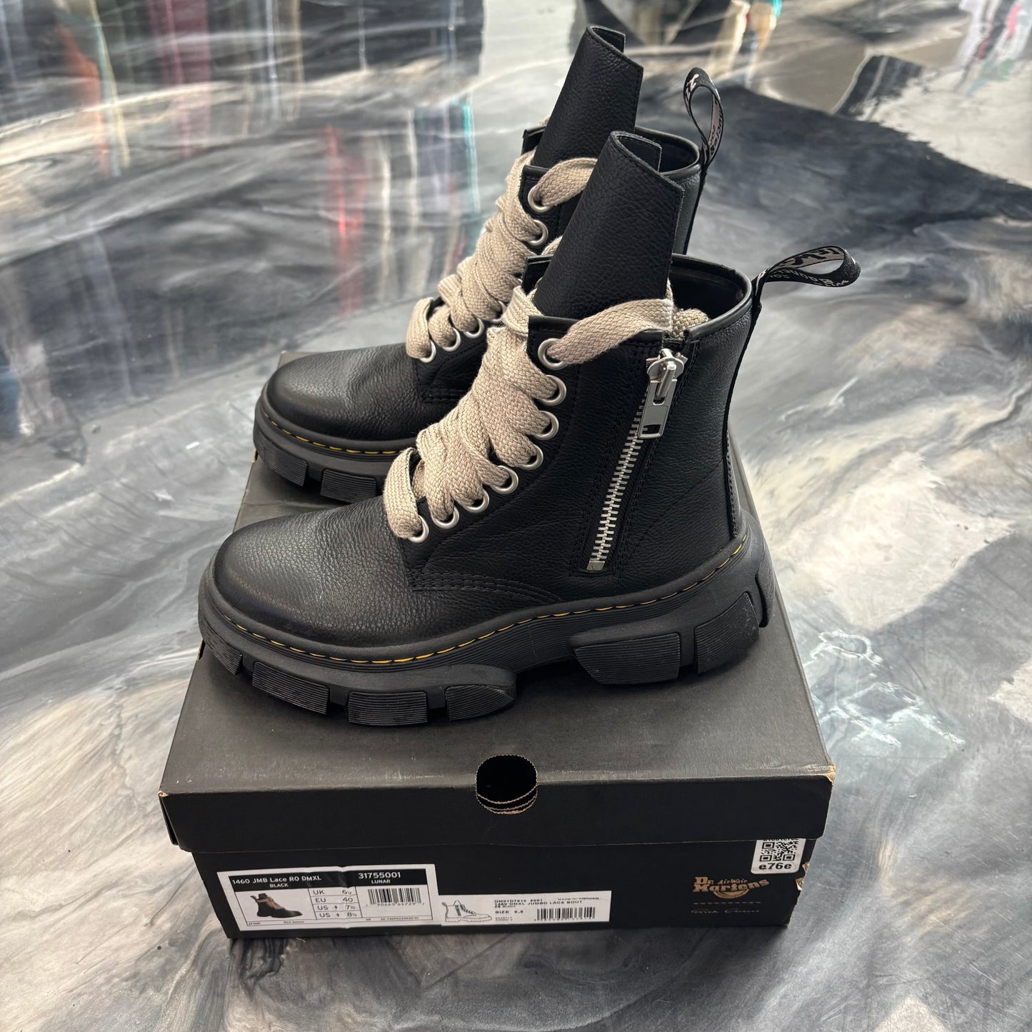Dr. Martens x Rick Owens 1460 DMXL Jumbo Lace Boots