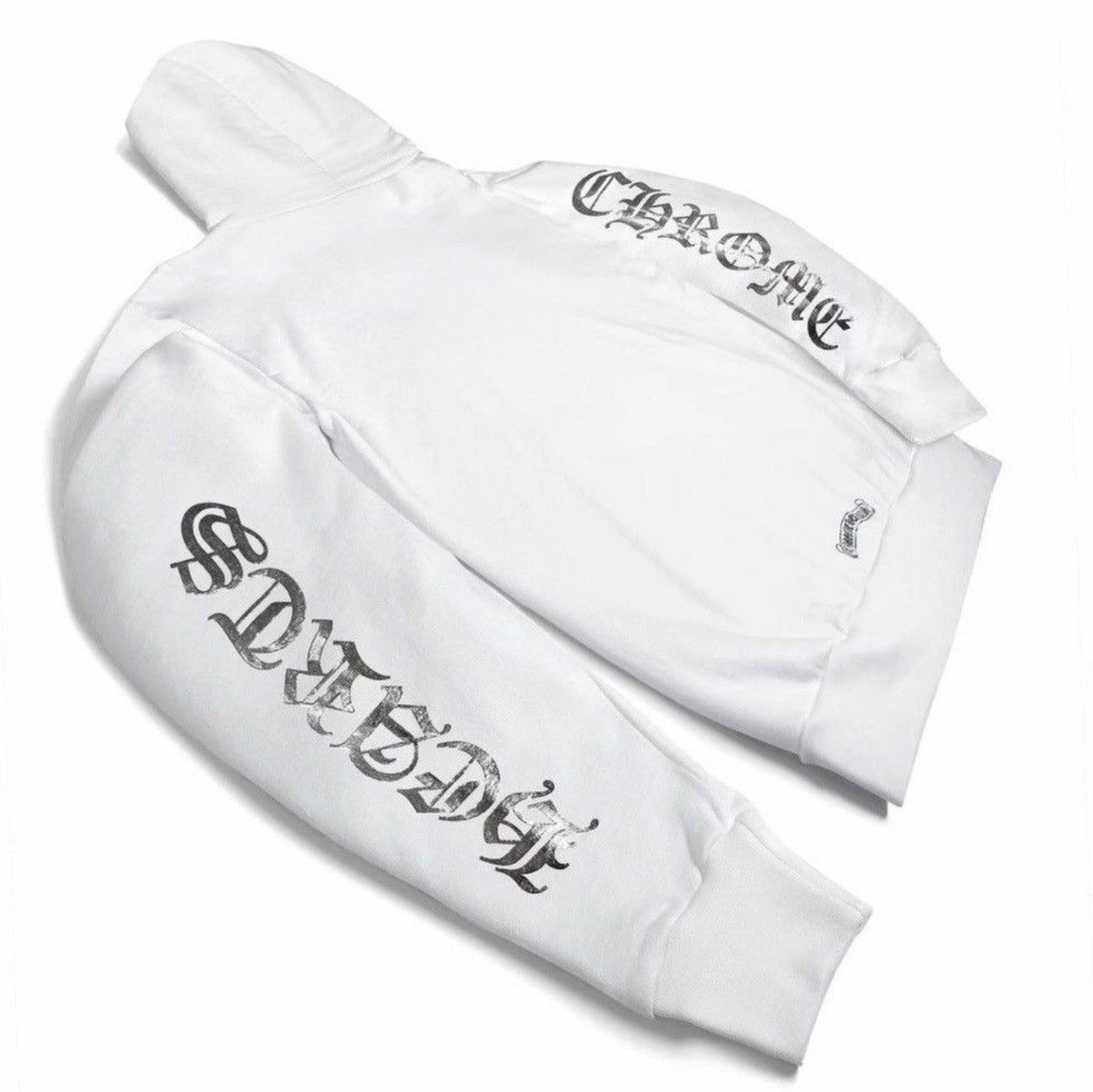Chrome Hearts White Foil Print Hoodie