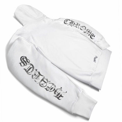 Chrome Hearts White Foil Print Hoodie