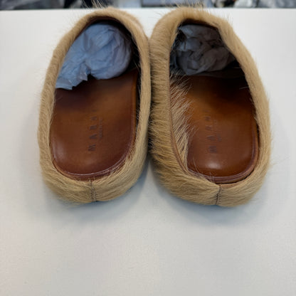 Marni Fussbet Sabot Mule Biege (USED NO BOX)