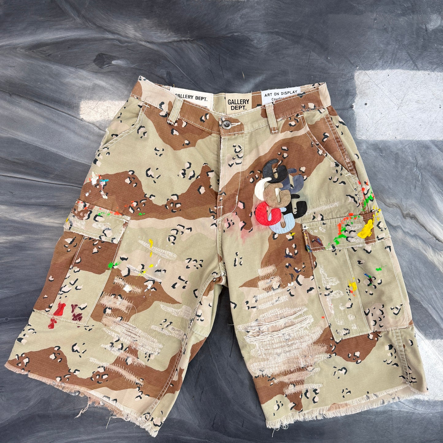 Gallery Dept. G-Patch Camo Cargo Shorts