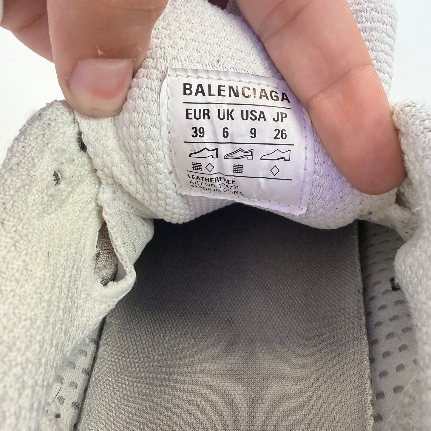 Balenciaga 3XL Sneaker Worn-Out Light Beige (USED NO BOX)