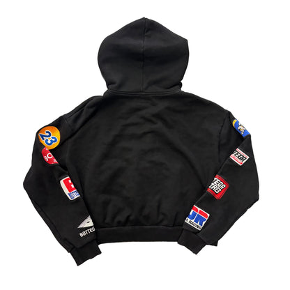 Bottega Desires Patches Zip-Up Hoodie