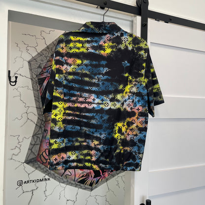 Louis Vuitton Rip Dyed Zip Shirt