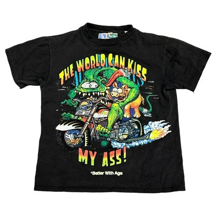 Better With Age Kiss Tee Black