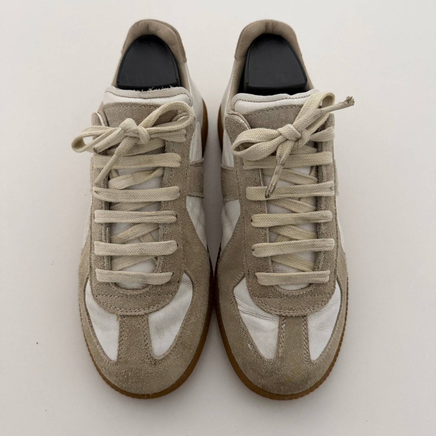 Maison Margiela Replica Leather & Suede Sneakers (Used)(No Box)