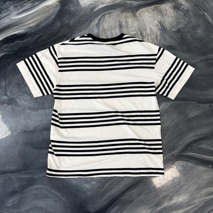 CELINE T-Shirt White/Black Striped