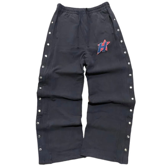 HMDD H Star Snap Black Sweatpants
