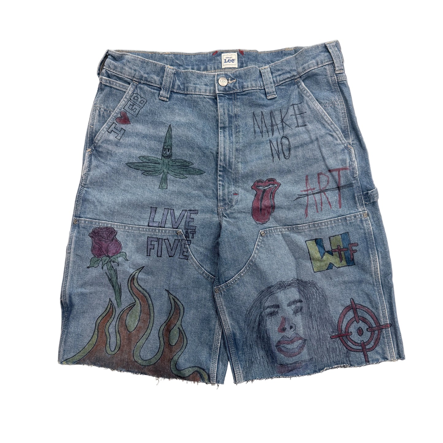 Geek Boyz Global Graffiti Jean Shorts