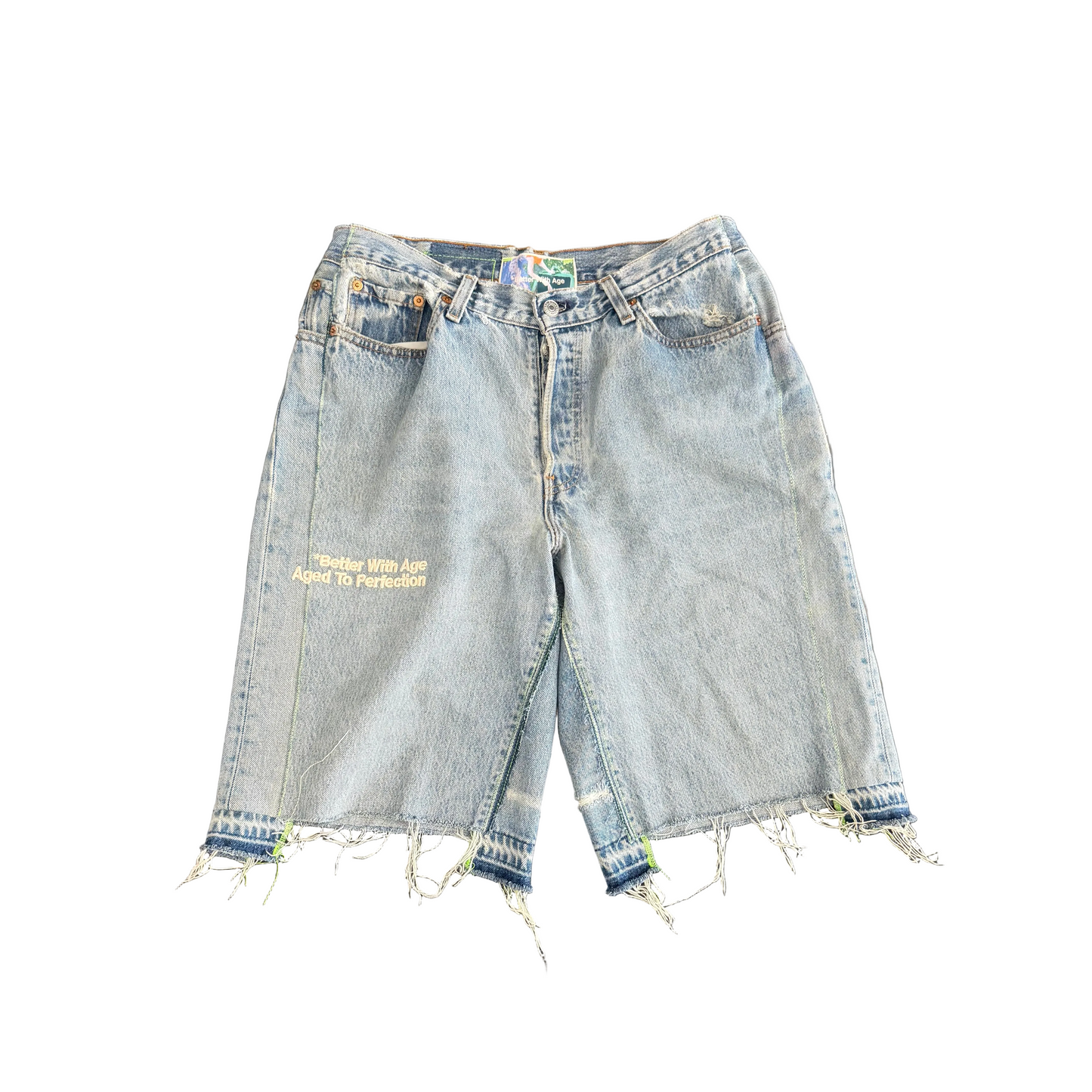 Better With Age Clementine Double-Wide Denim Shorts