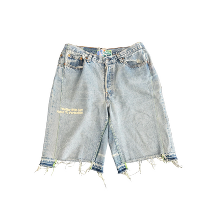 Better With Age Clementine Double-Wide Denim Shorts