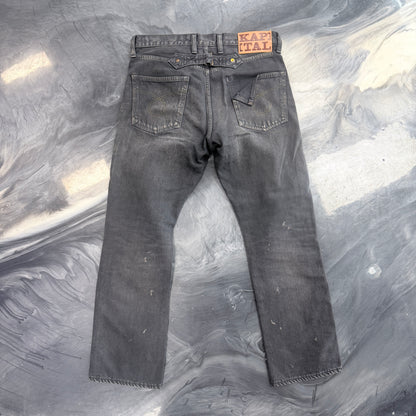 Kapital Gem Studded Denim Black Wash