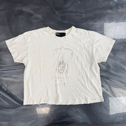 Paly Hollywood Sobriety Is A Cult Tee White