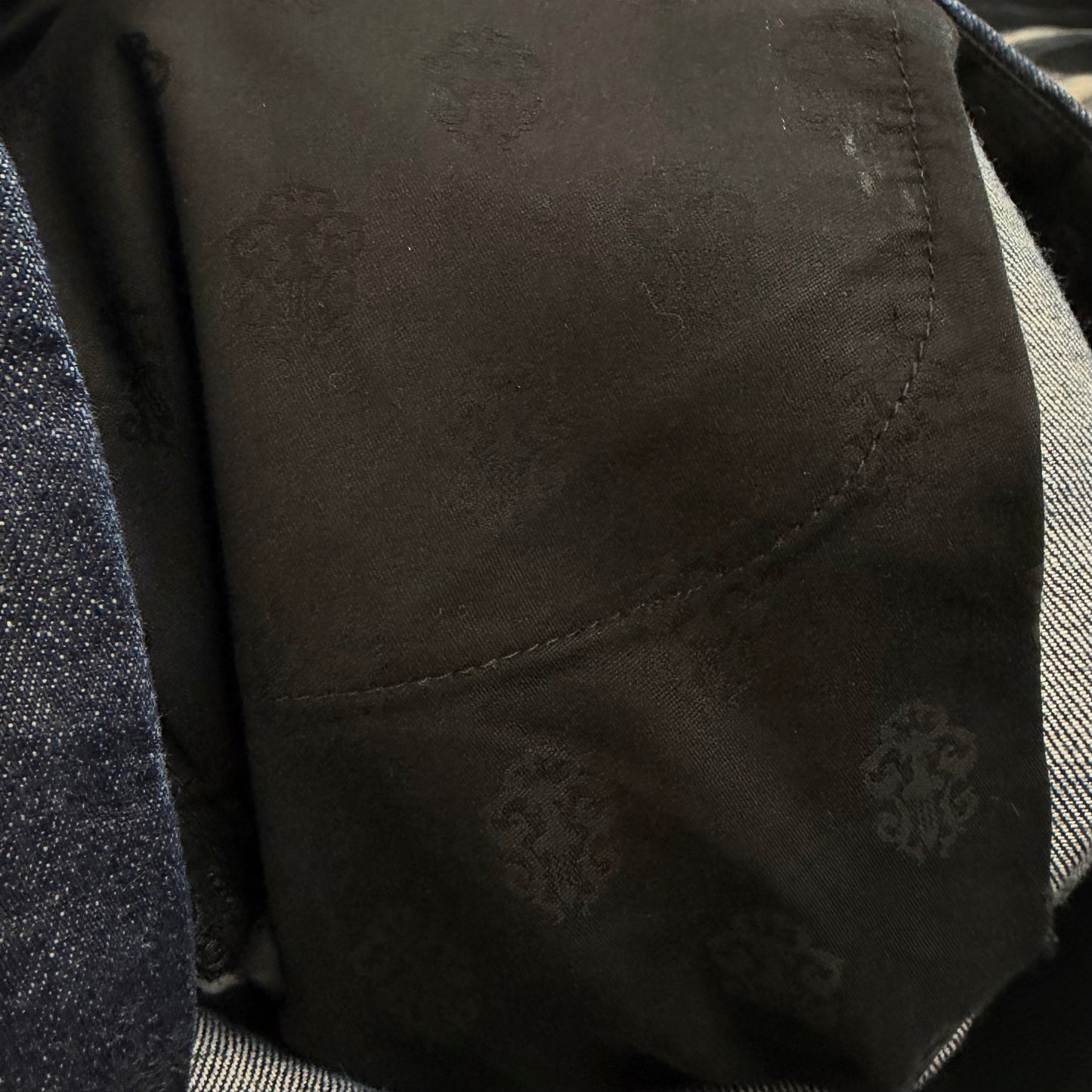 Chrome Hearts Plain Raw Denim Jeans