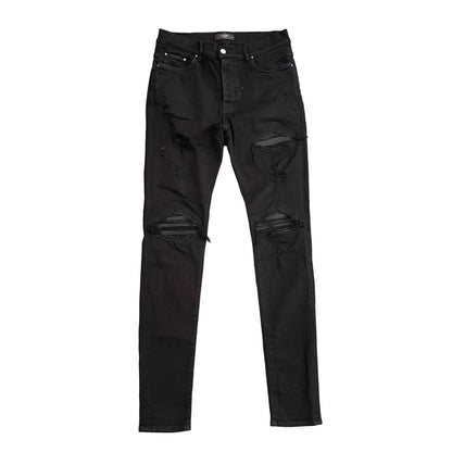 Amiri Mx1 Distressed Tapered Leg Jeans