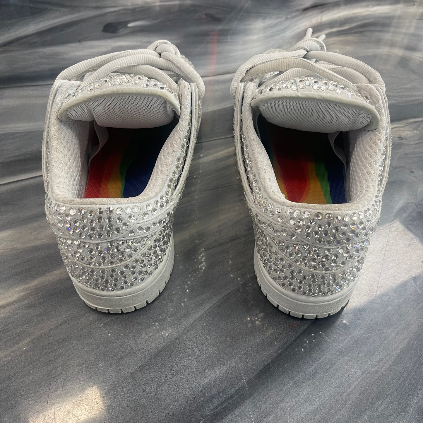 Nike Cactus Plant Flea Market X Swarovski X Dunk Low 'Pure Platinum' (USED)