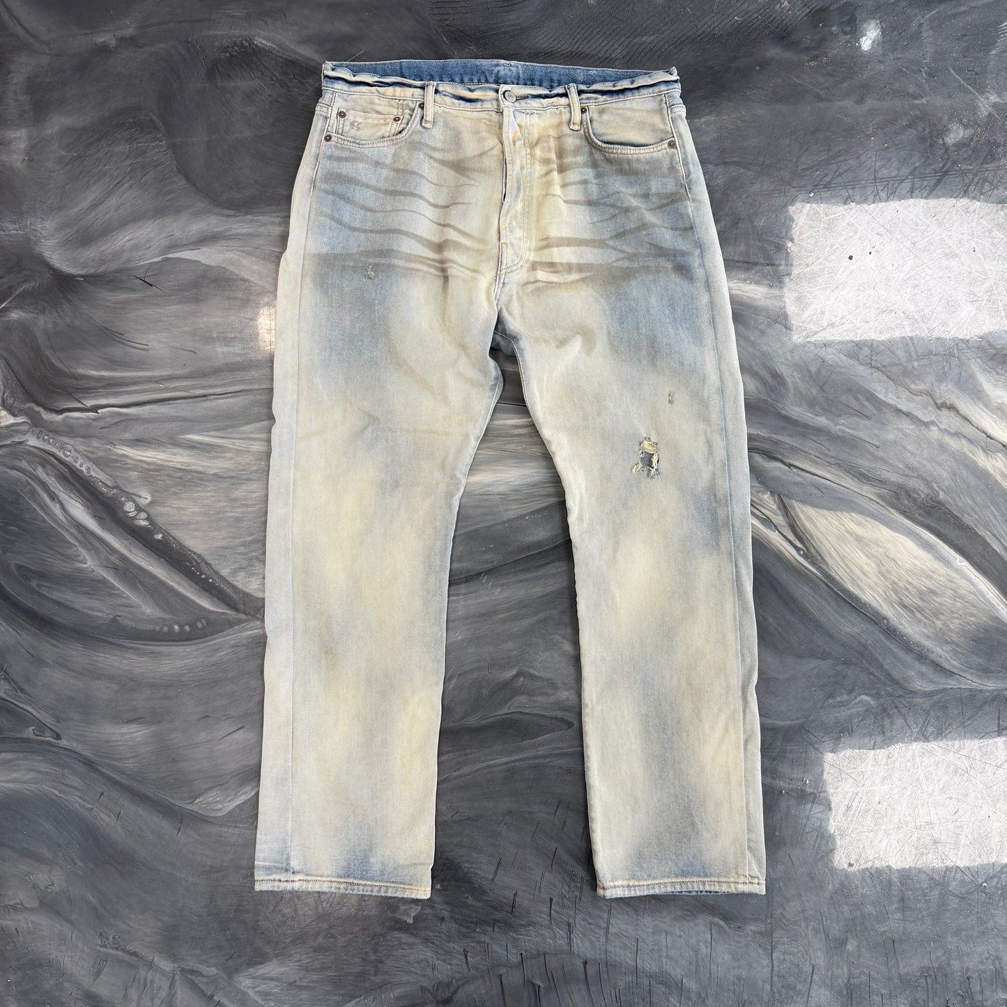 Acne Studios 1999 Mud Wash Distressed Denim ￼
