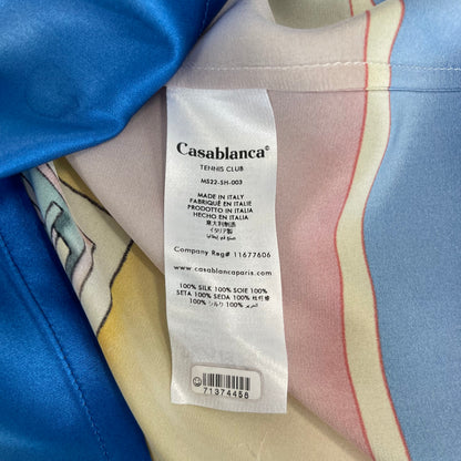 Casa Blanca Multi Color Window Silk Button Up