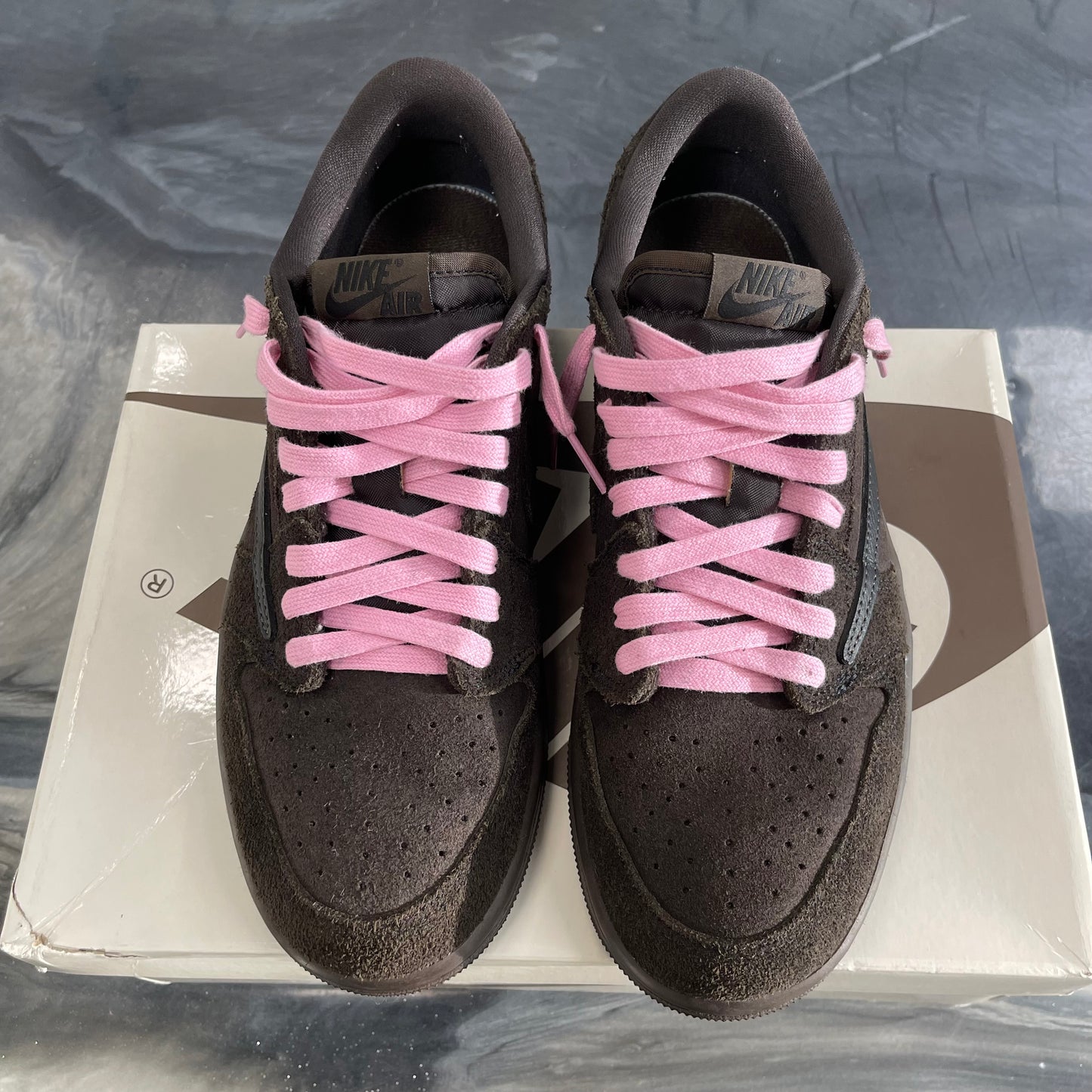 Travis Scott X Jordan 1 Low OG SP 'Velvet Brown' (USED)