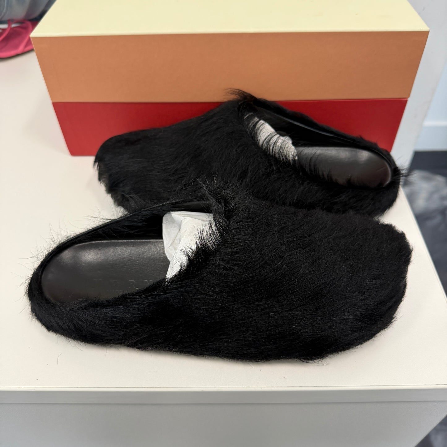 Marni Mule Fussbett Sabot Black (USED)