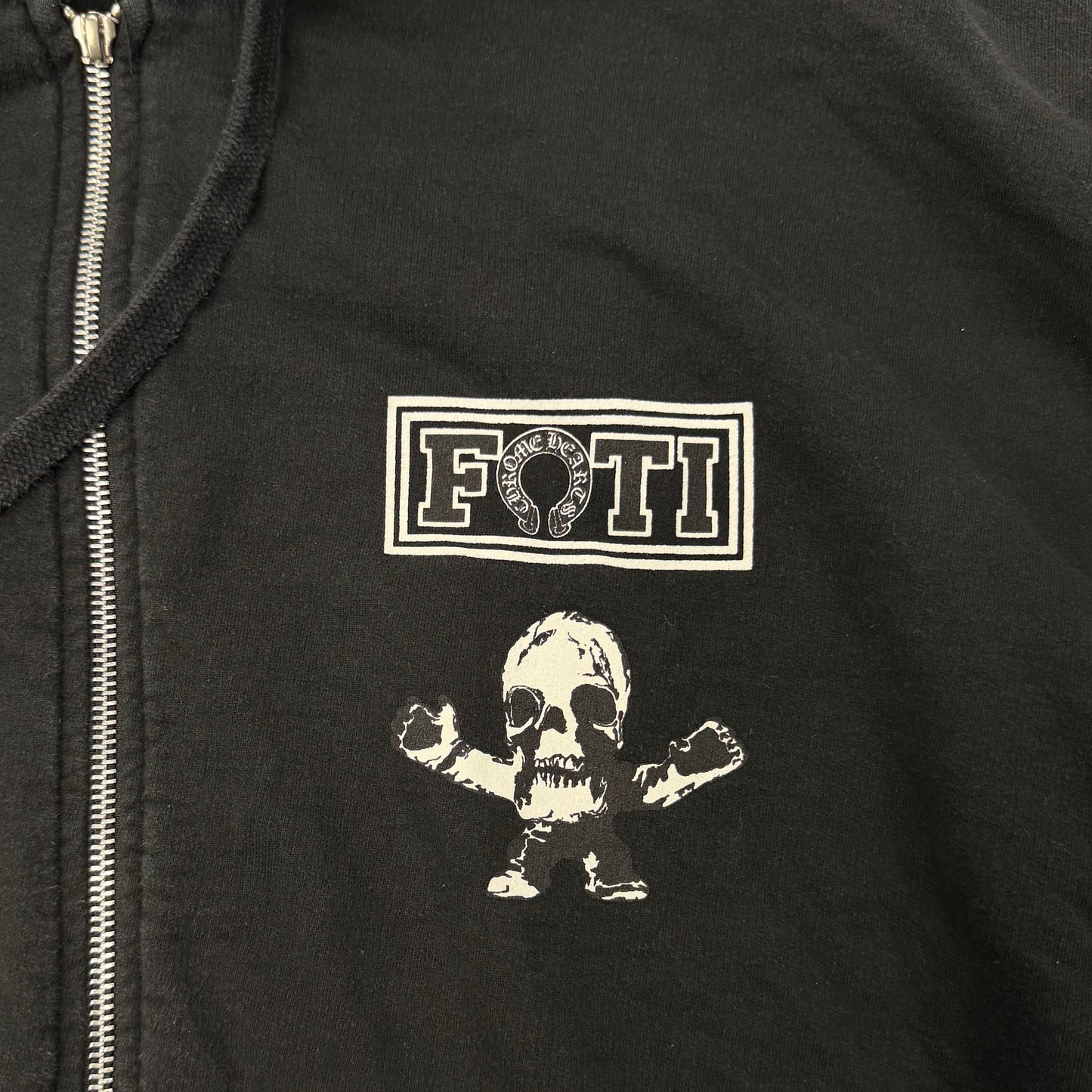 Chrome Hearts Foti Tic Tac Toe zip-up hoodie (broken zipper)