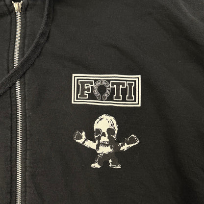 Chrome Hearts Foti Tic Tac Toe zip-up hoodie (broken zipper)