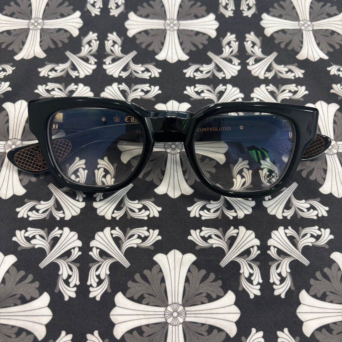 Chrome Hearts Cuntvoluted Black
18K Gold Plated Eye Glasses