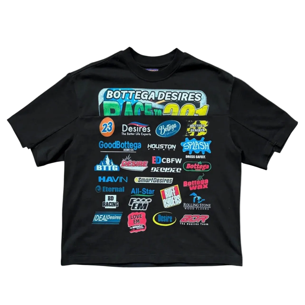 BOTTEGA DESIRES RACE TEE
BLACK