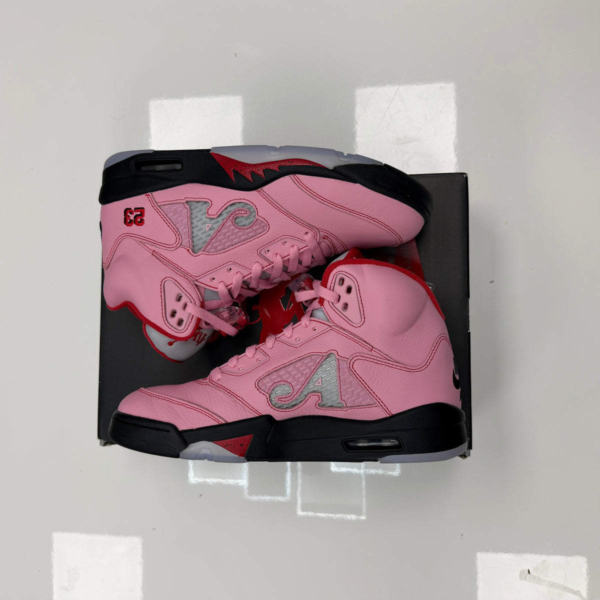 Jordan 5 Retro Awake NY Boro-Arctic Pink (TRIED ON)