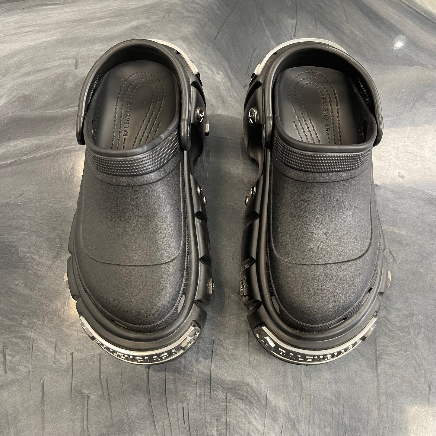 Balenciaga × Crocs Hardcrocs Slides