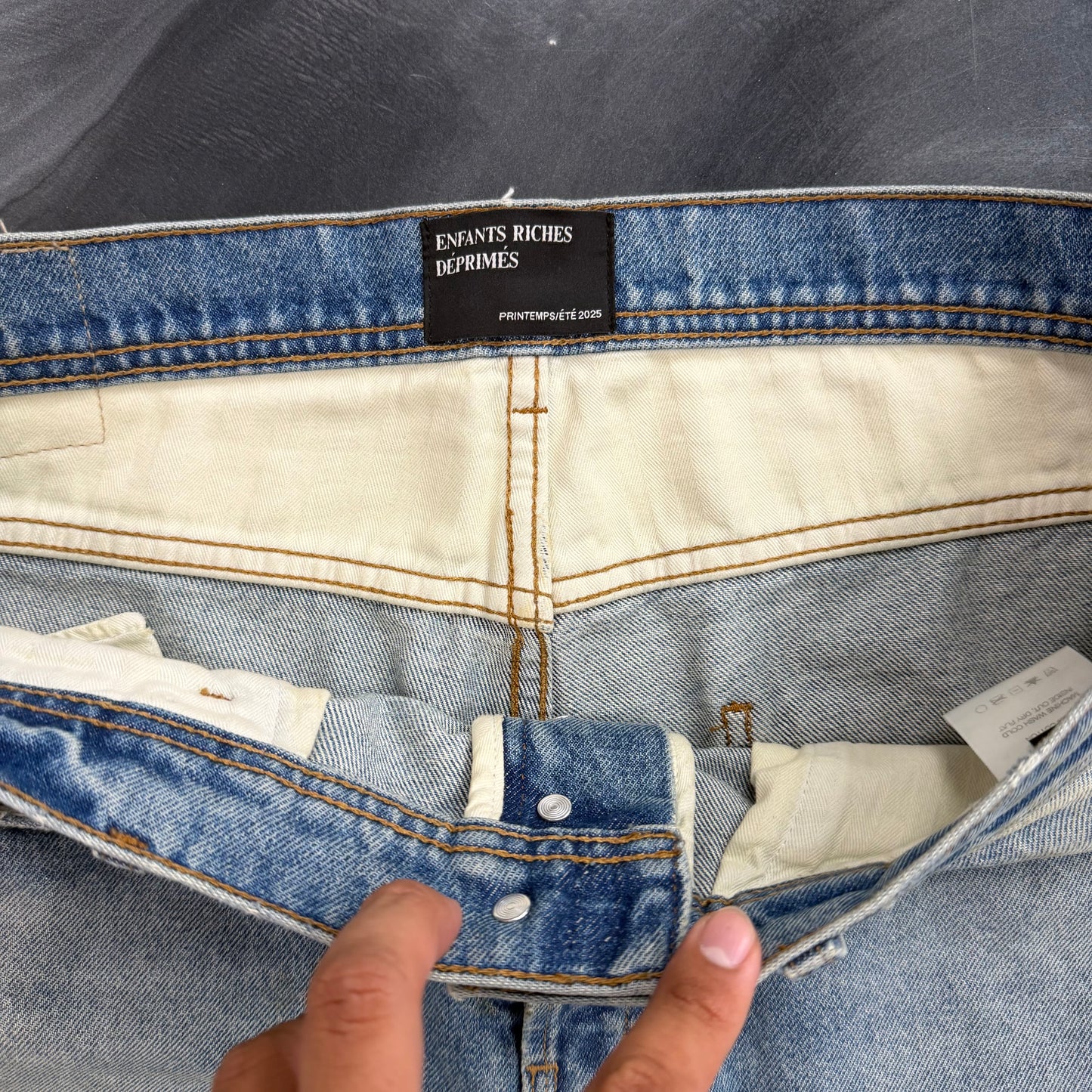 ERD Distressed Mud Washed Denim Jeans