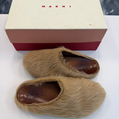 Marni Fussbet Sabot Mule Biege (USED)