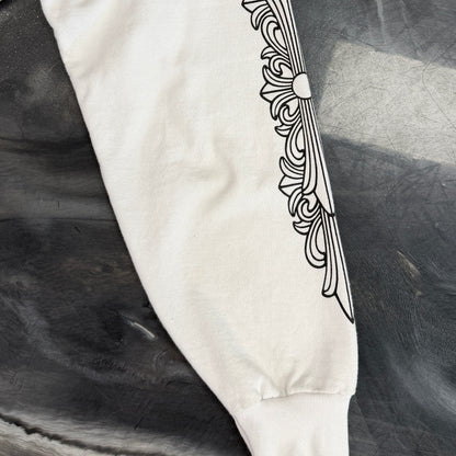 Chrome Hearts DEADLY DOLL CRY ON ME CREWNECK "WHITE"