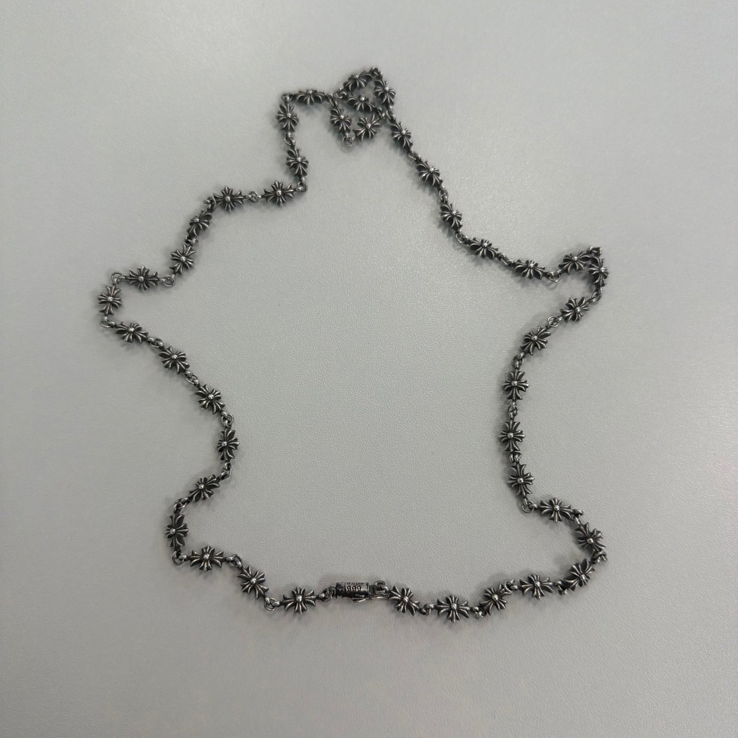 Chrome Hearts Tiny E CH Plus link necklace