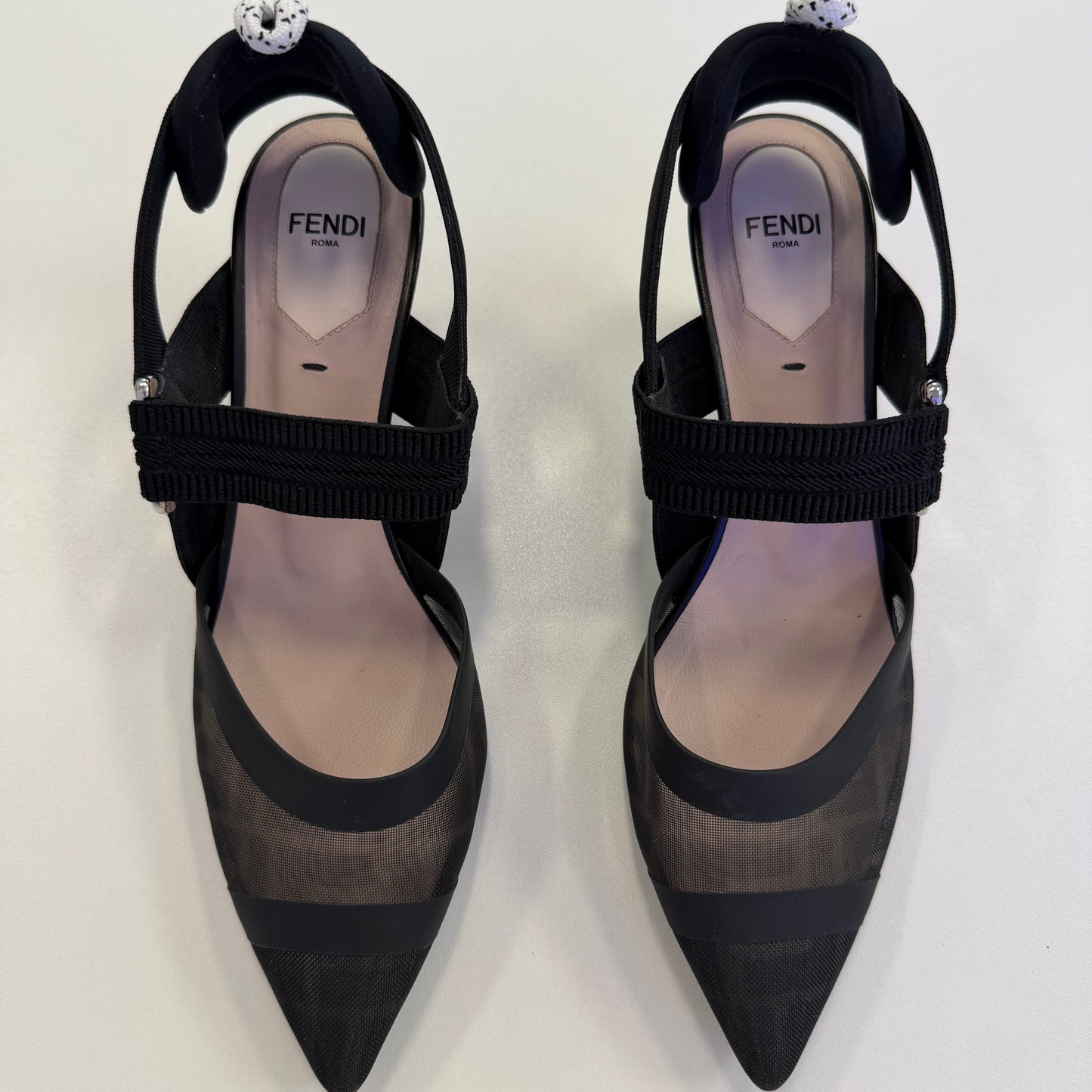 Fendi Colibri Slingback Pumps (USED NO BOX)
