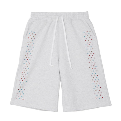 AZVA Crystal Cactus Sweat Shorts Grey