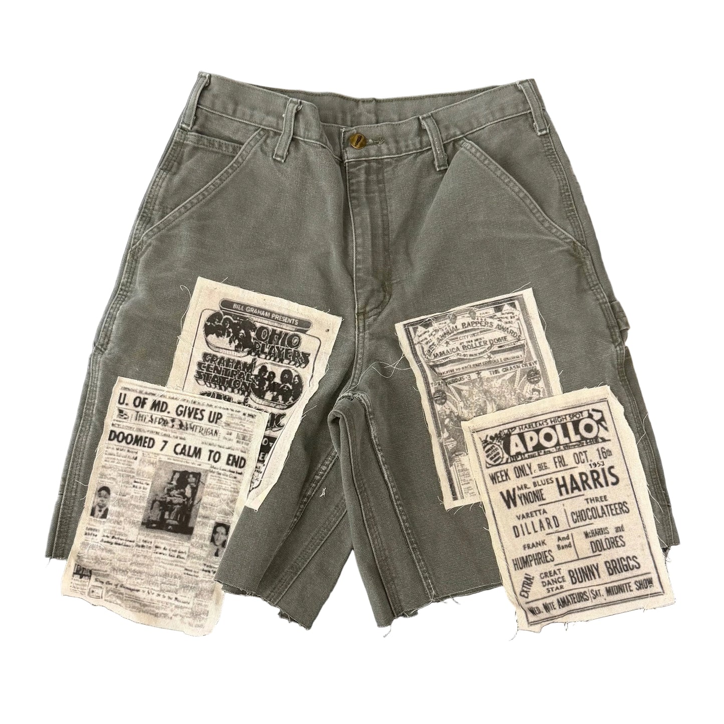 Geek Boyz Global Green Patch Shorts