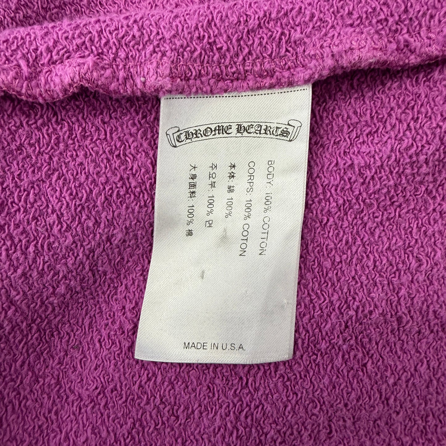 Chrome Hearts Matty Boy Web Purple Crewneck Sweatshirt