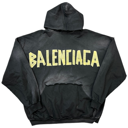 Balenciaga Tape Hoodie Black