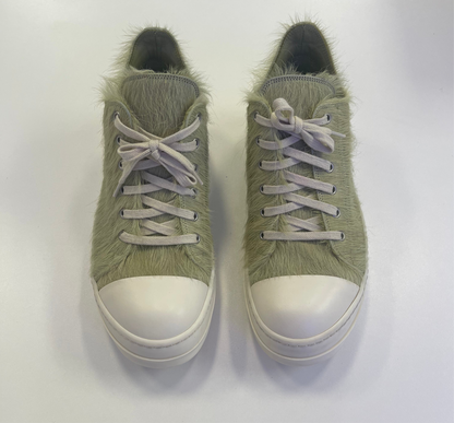 Rick Owens Long Hair Low Ramones in Dirty Acid (USED NO BOX)