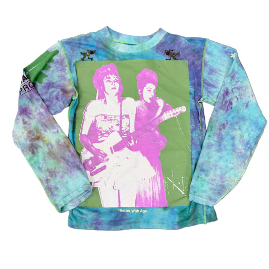 Better with age reversible longsleeve tie-dye