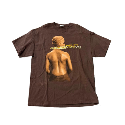Alicia Keys Back Photo Tee Brown Vintage