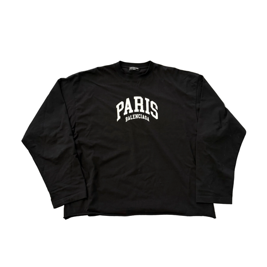 Balenciaga Cities Paris Long Sleeve Tee