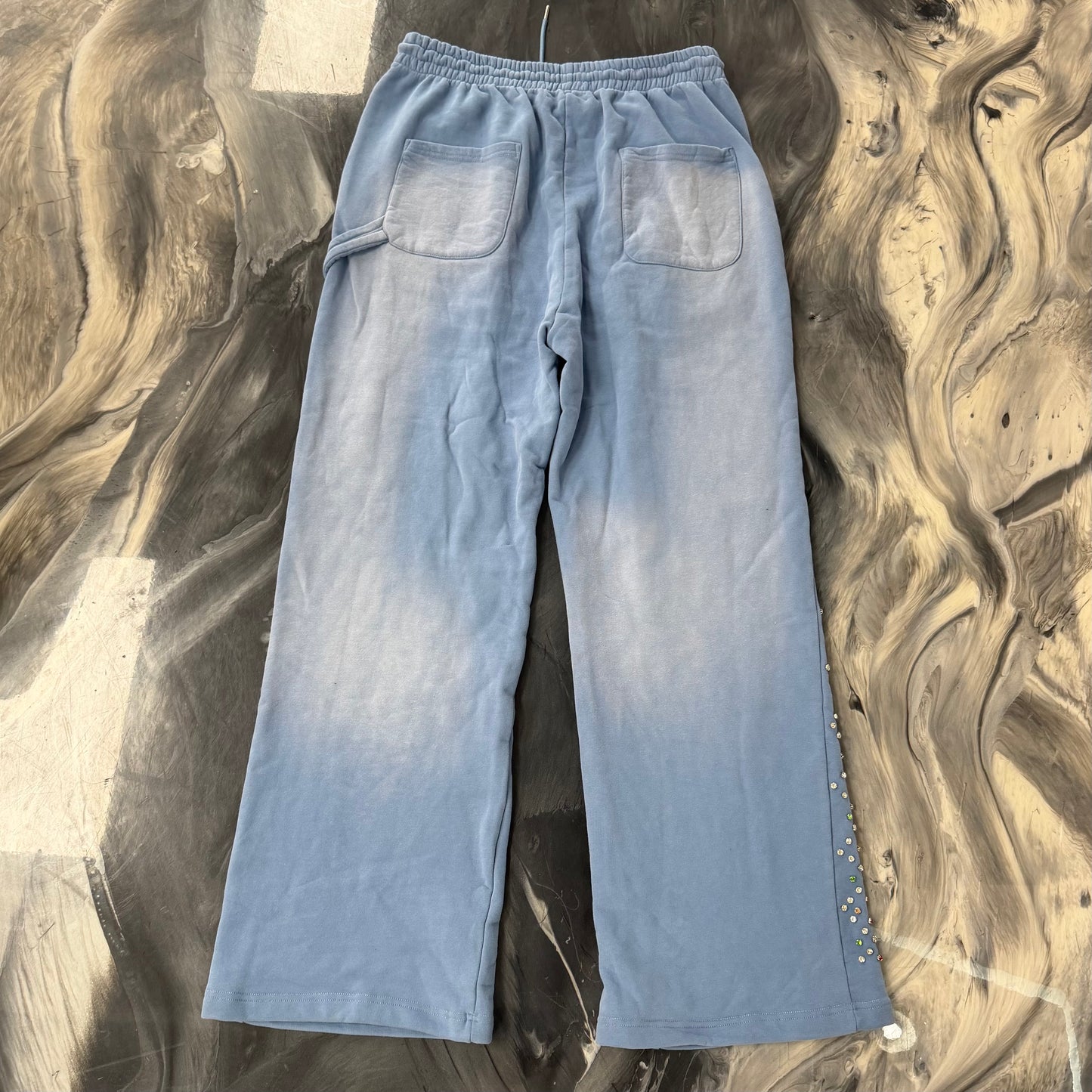 HMDD Crystal Sweatpants Powder Blue