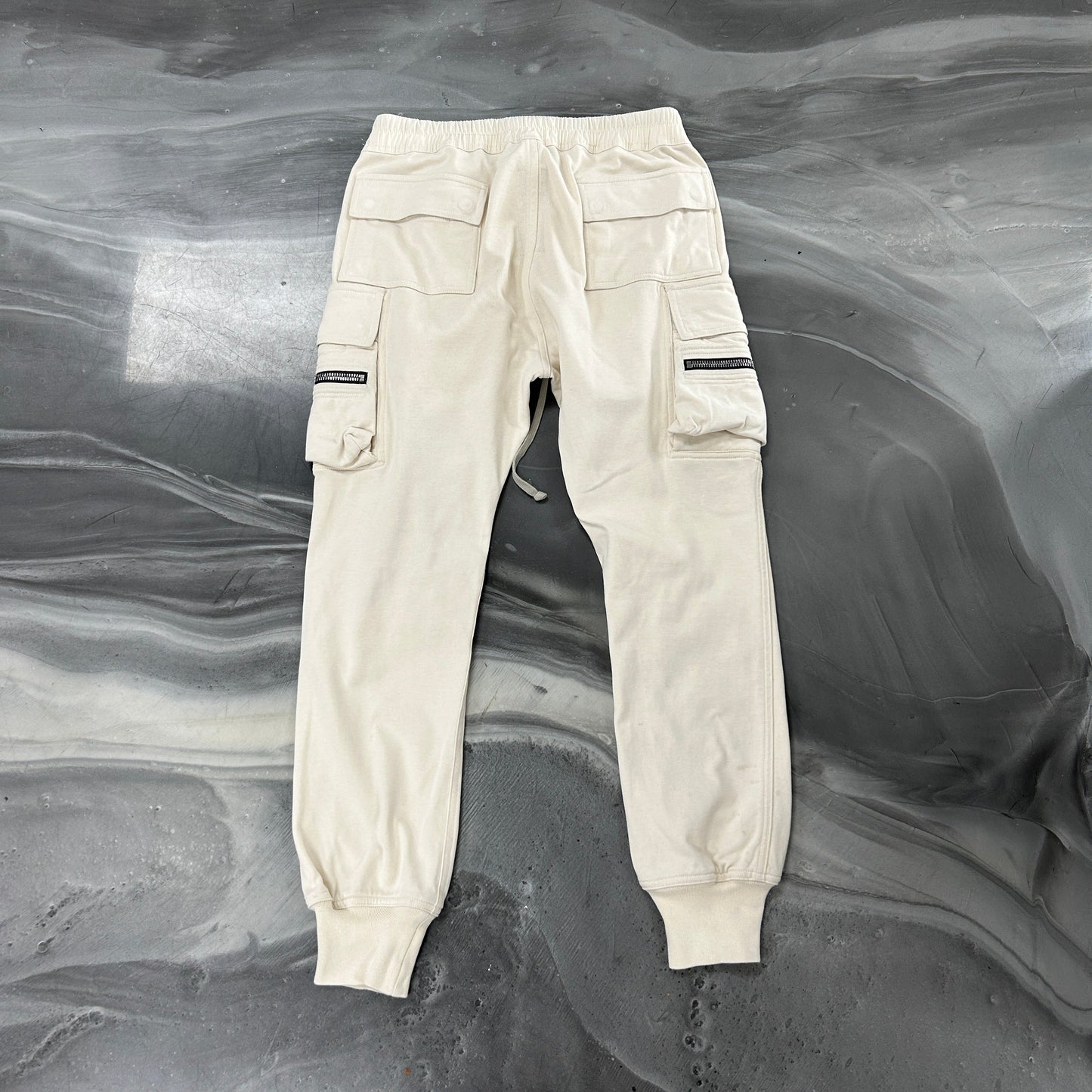 Rick Owens Mastodon Cargo Pants Cream