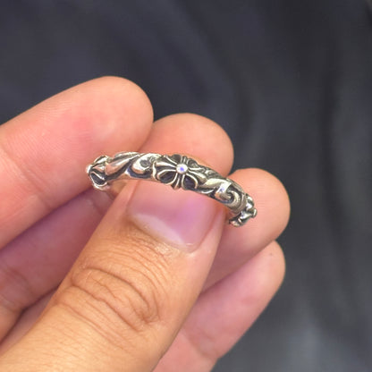 Chrome Hearts 925 Silver SBT Band Ring
