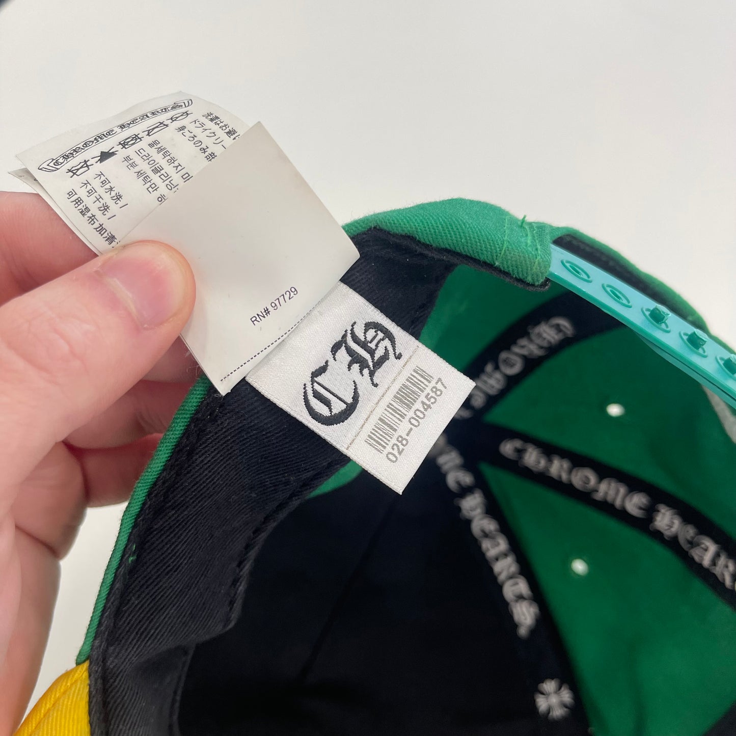 Chrome Hearts Baseball Hat Green/Yellow