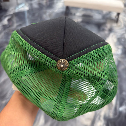 Chrome Hearts CH Hollywood Trucker Hat (Black/Green)