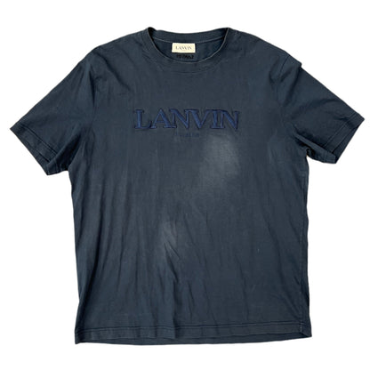 Lanvin Navy on Navy Logo Tee (FREE)(1 Year Anniversary)