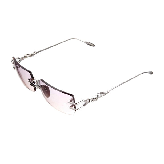 Chrome Hearts Lordie Square Silver Glasses